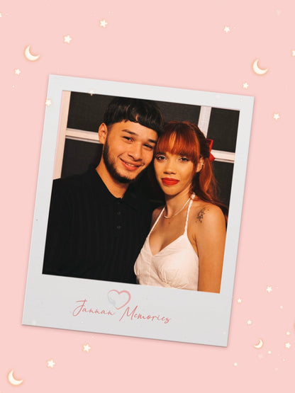Photo drawn on a customized chain - Jannan Memories